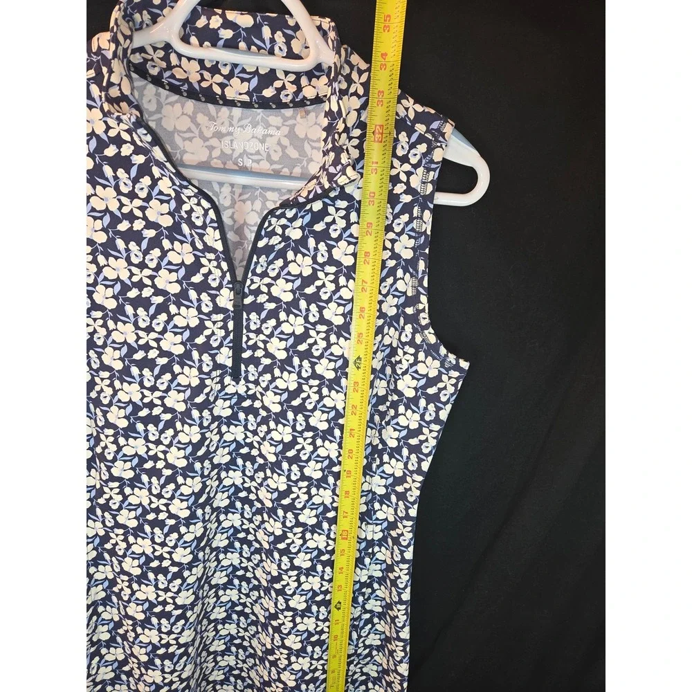 Tommy Bahama Island Zone Golf Dress‎ Sleeveless Floral Print Blue White LOT OF 2